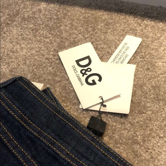 D&G silver plate Denim Jean. NWT - Picture 3 of 6